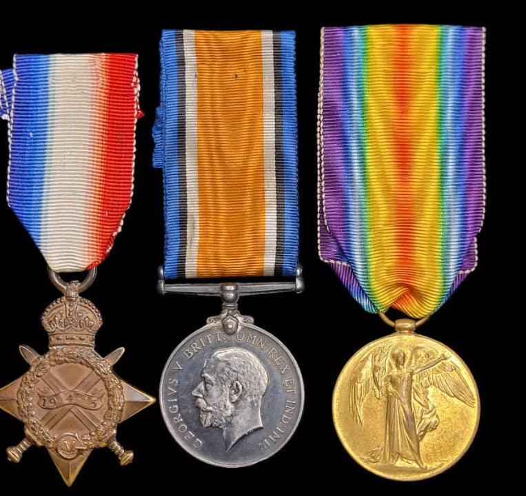 WW1 Medal Trio 1914/15 Star, British War Medal and Victory Medal