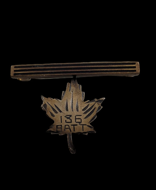 WW1 Sweetheart Brooch Pins to the 136th Battalion