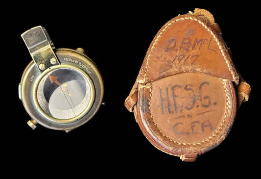 WW1 Verniers Mk VIII Field Compass 1917 - Canadian Field Artillery