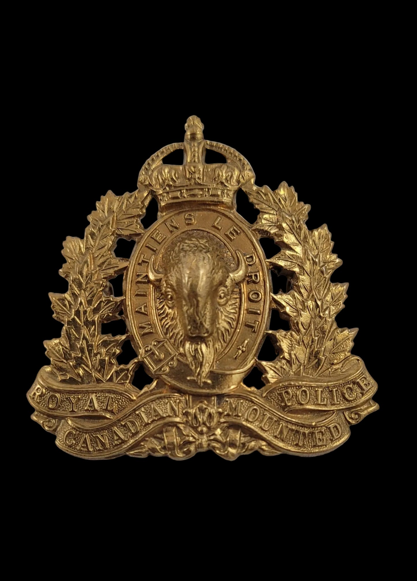 WW2-Era Cap Badge to the Royal Canadian Mounted Police