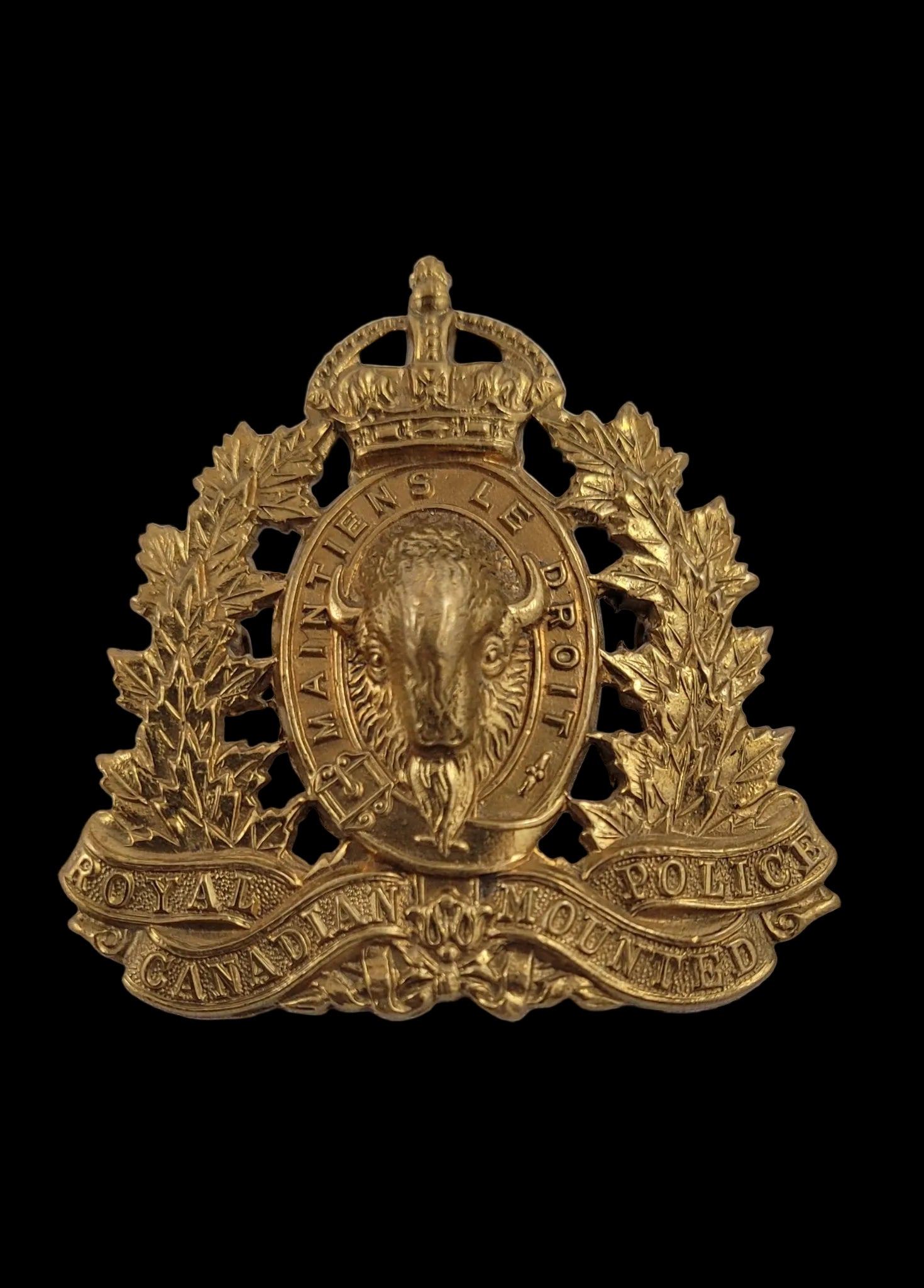 WW2-Era Cap Badge to the Royal Canadian Mounted Police