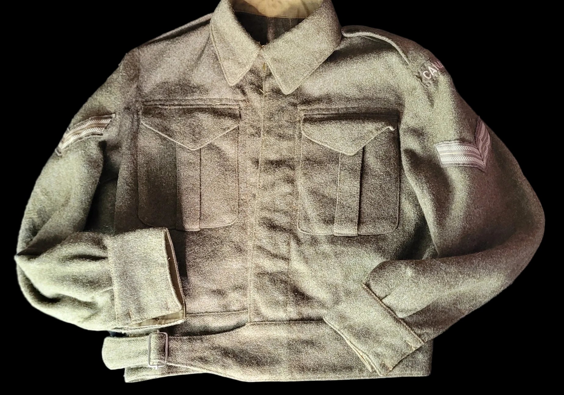 WW2 - Canadian Battle Dress with Corporal Rank