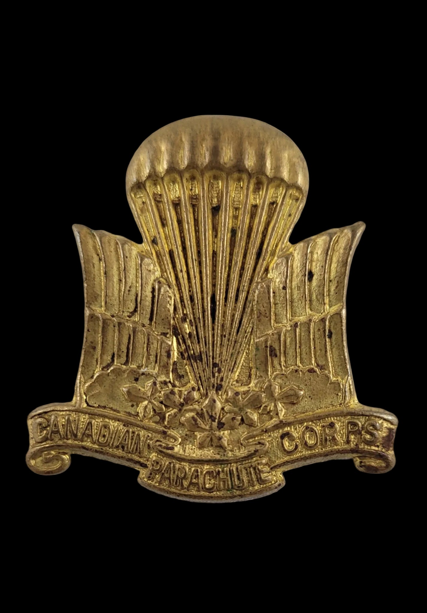 WW2 Beret Cap Badge to the Canadian Parachute Corps
