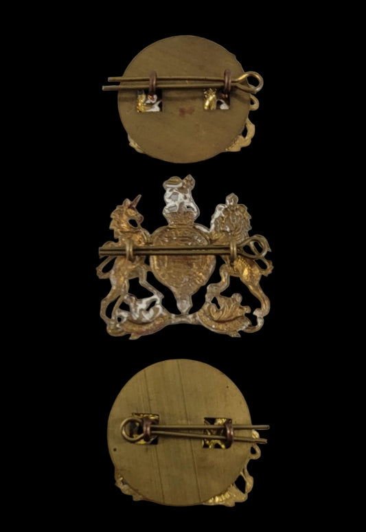 WW2 British/Commonwealth Officer's General List Cap and Collar Badges Obverse