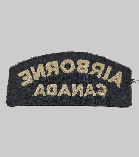 WW2 Canadian Airborne Shoulder Title Obverse