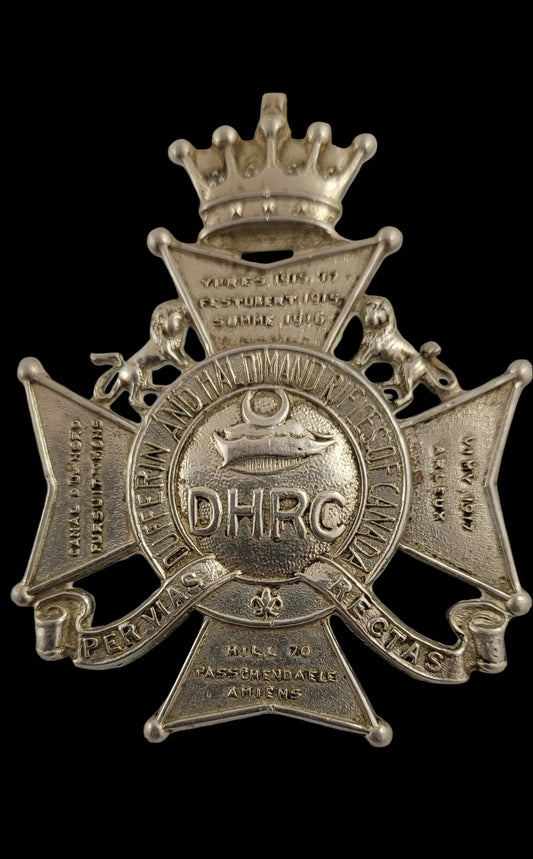 WW2 Cap Badge to the Dufferin and Haldimand Rifles of Canada