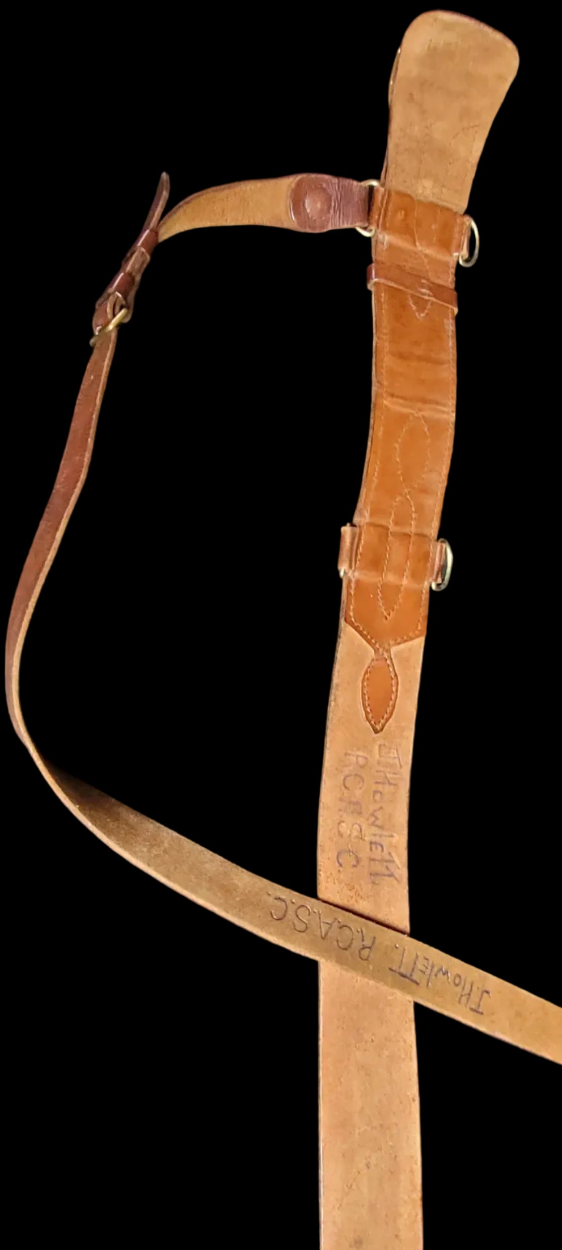 WW2 Era Named Sam Browne Belt RCASC 2