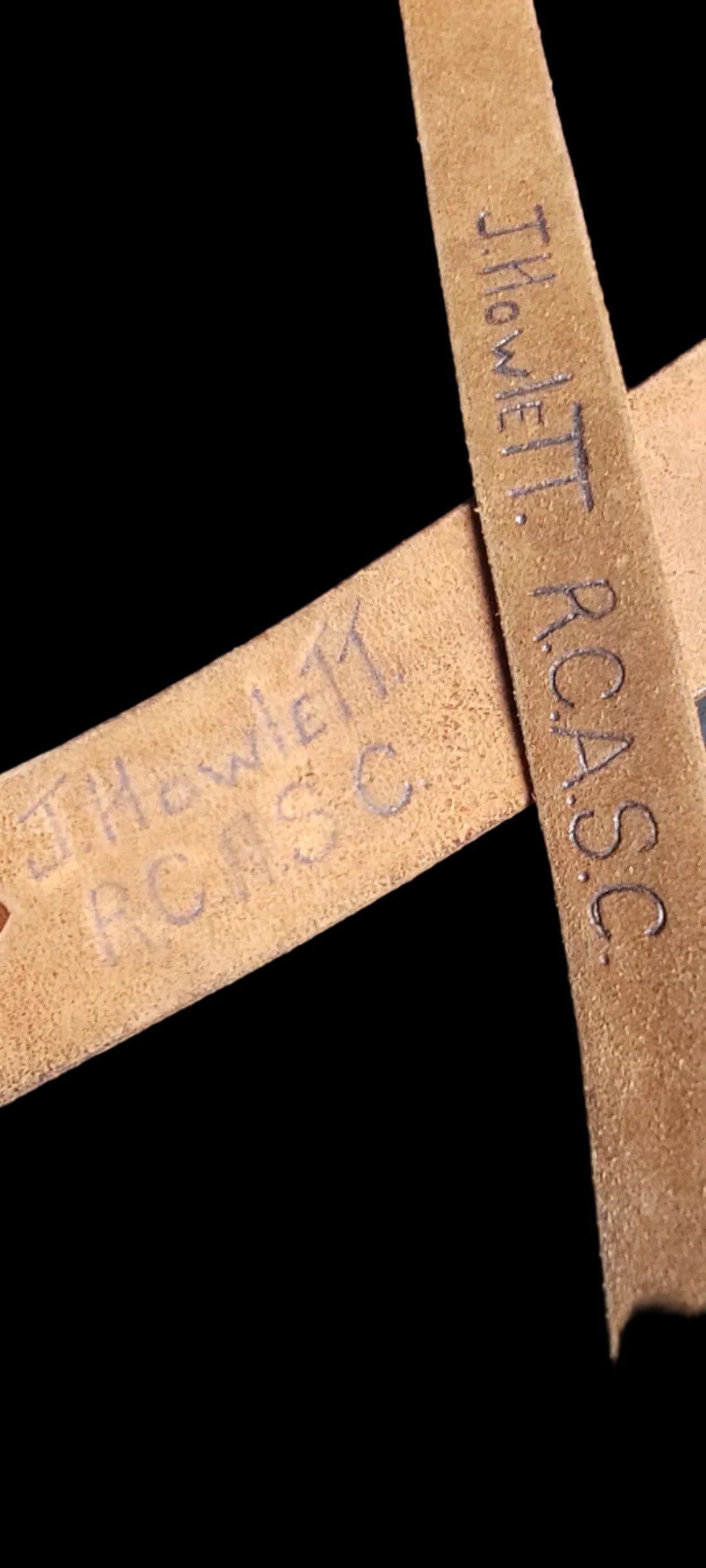 WW2 Era Named Sam Browne Belt RCASC 3