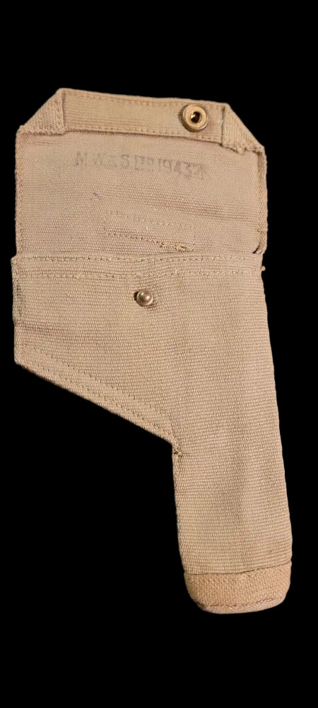 WW2 P37 Web Holster for the British .380 or Standard Issue .38 Revolver