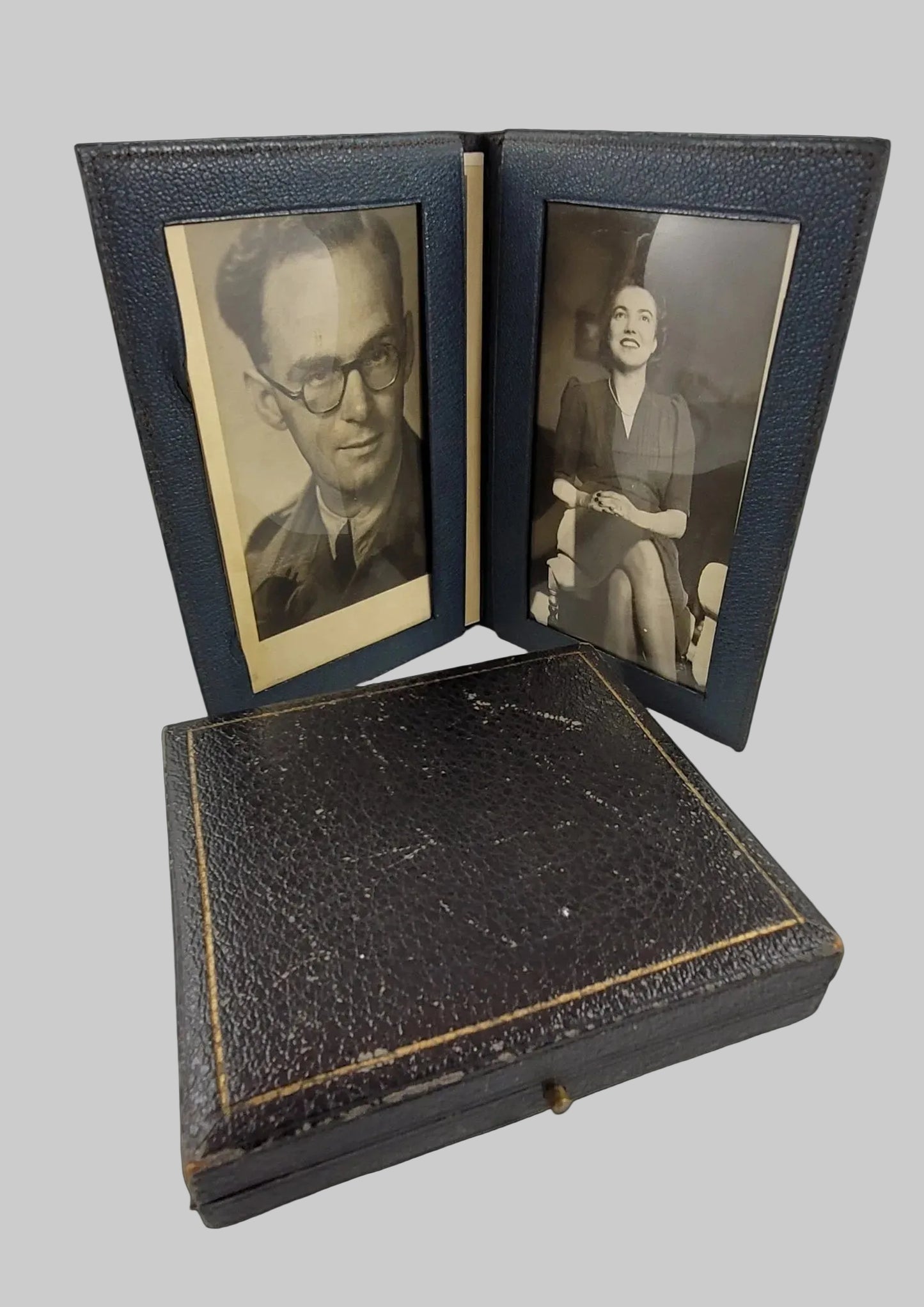 WW2 RAF Regiment Grouping - Photo and Medal Box