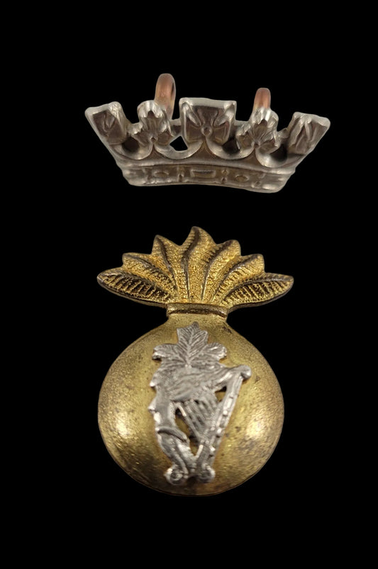 WW2 Two Piece Cap Badge to the Irish Fusiliers of Canada (The Vancouver Regiment)