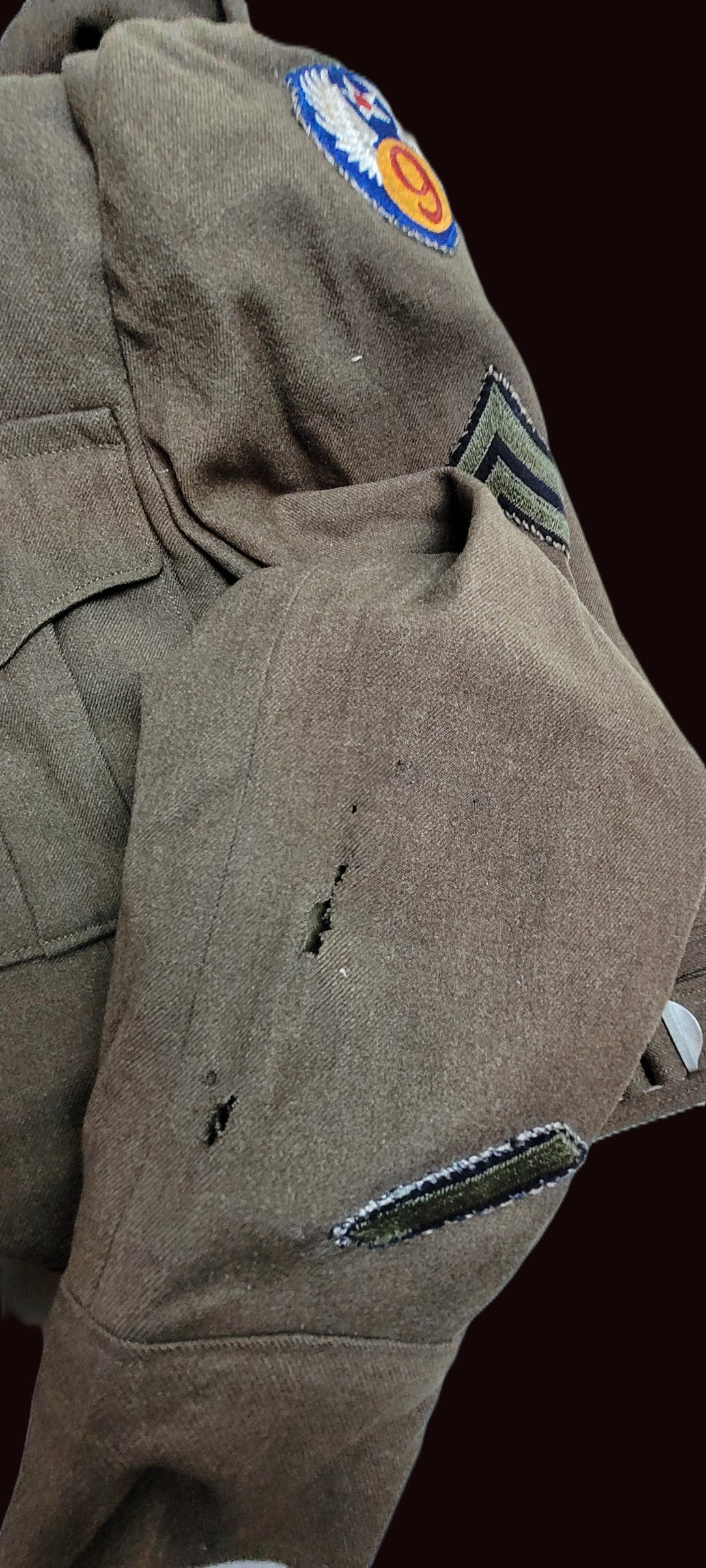 WW2 USAAF 9th Army Air Force Ike Jacket 1944 Named 2