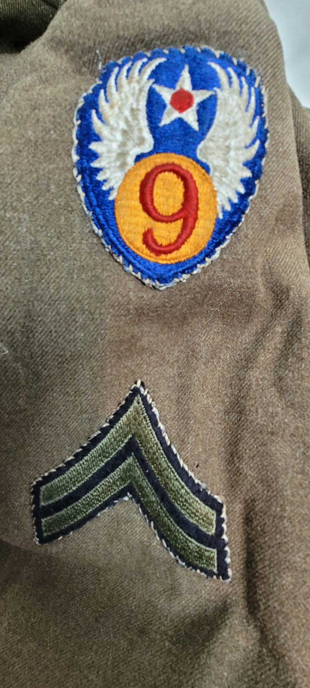 WW2 USAAF 9th Army Air Force Ike Jacket 1944 Named 4