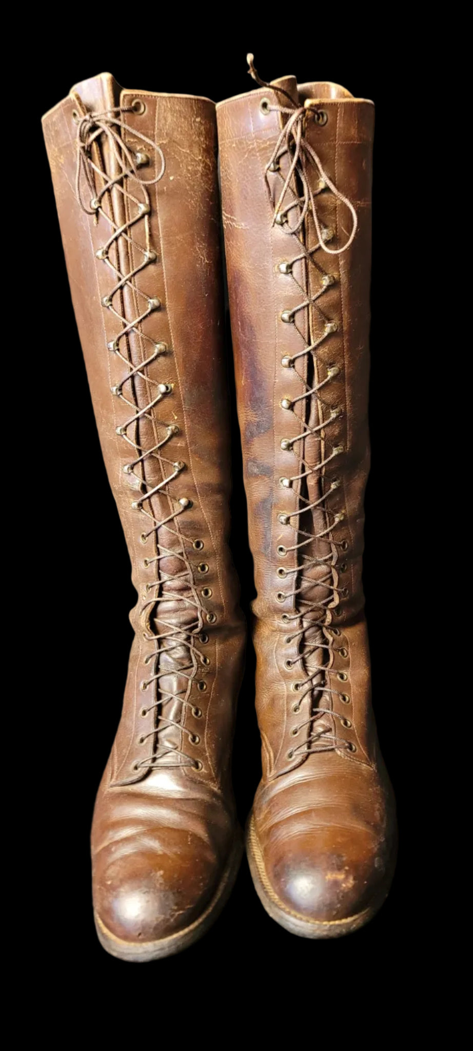 ww1 officer's high top lace boots