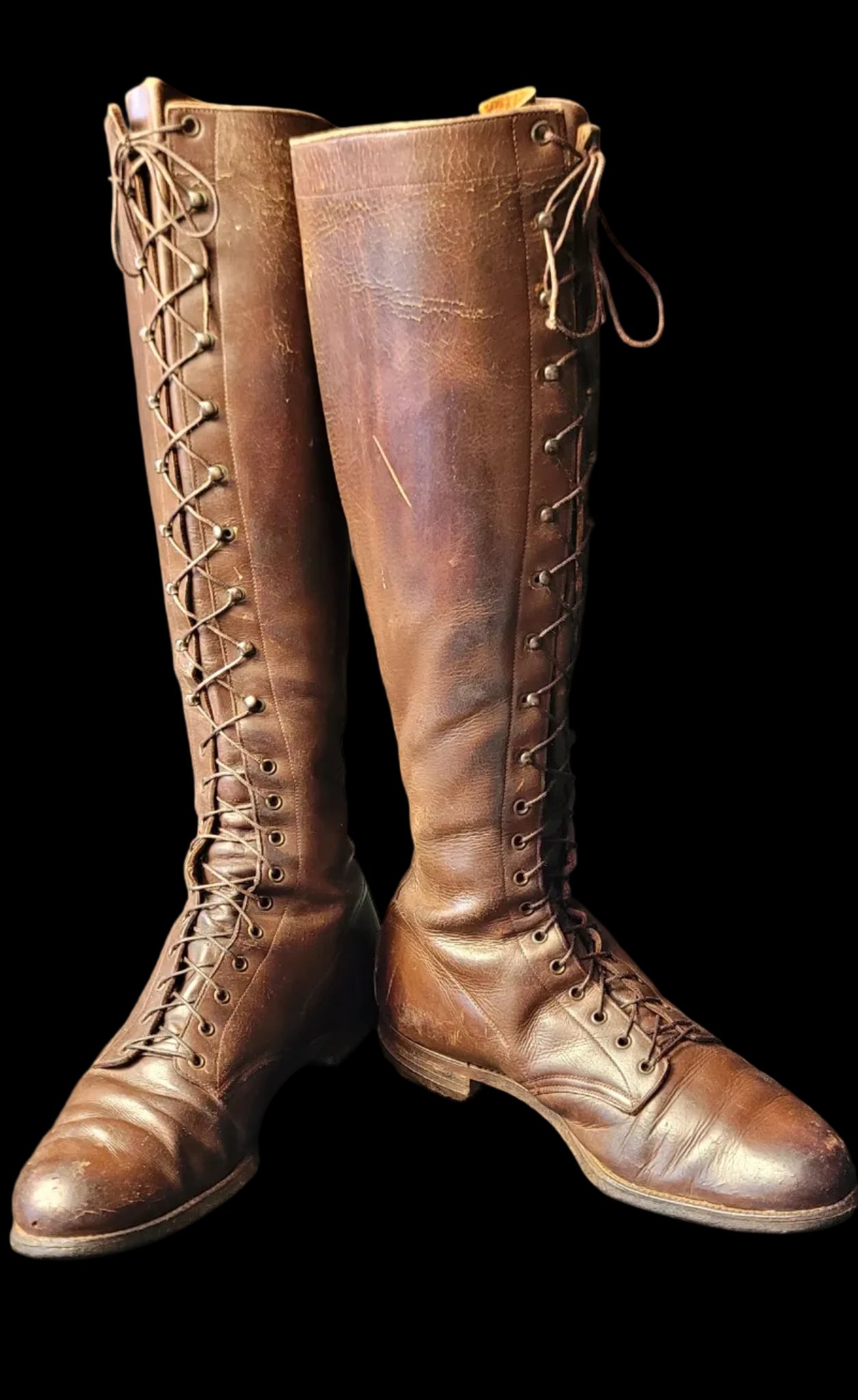 ww1 officer's high top lace boots 3